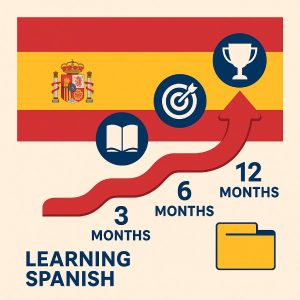 مدت زمان یادگیری زبان اسپانیایی